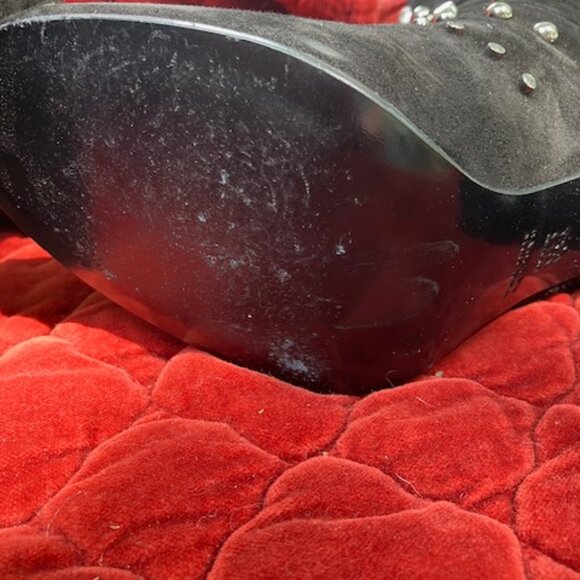 Pair of Badgley Mischka Black Suede Boots - Picture 3 of 9